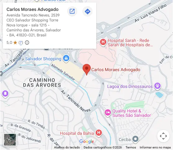 advogado em salvador - carlos moraes - maps